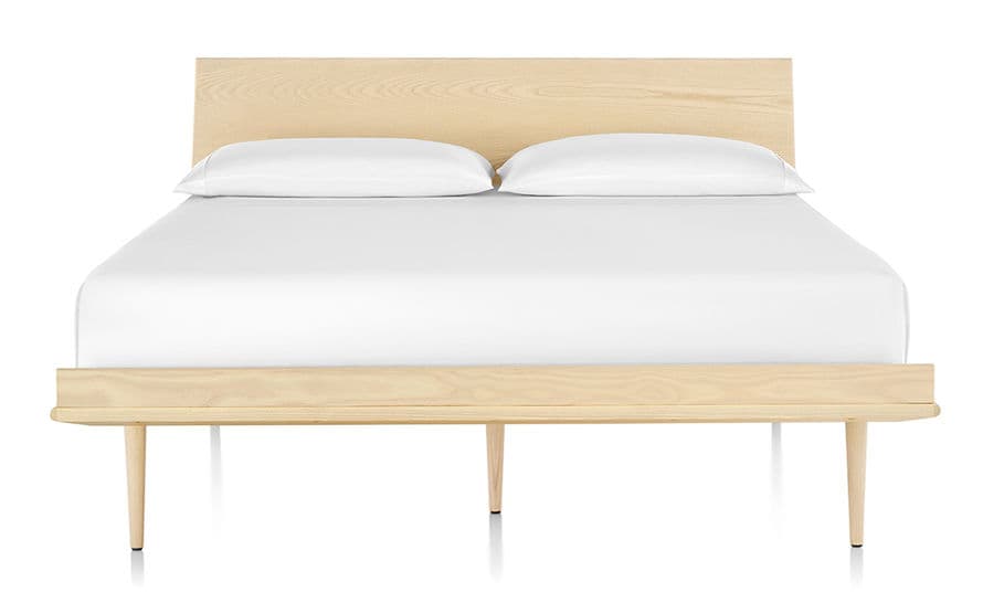 nelson thin edge bed with wood taper legs