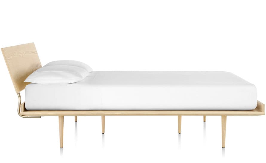 nelson thin edge bed with wood taper legs