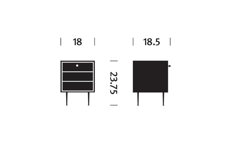 nelson thin edge bedside table – thumbnail image #9