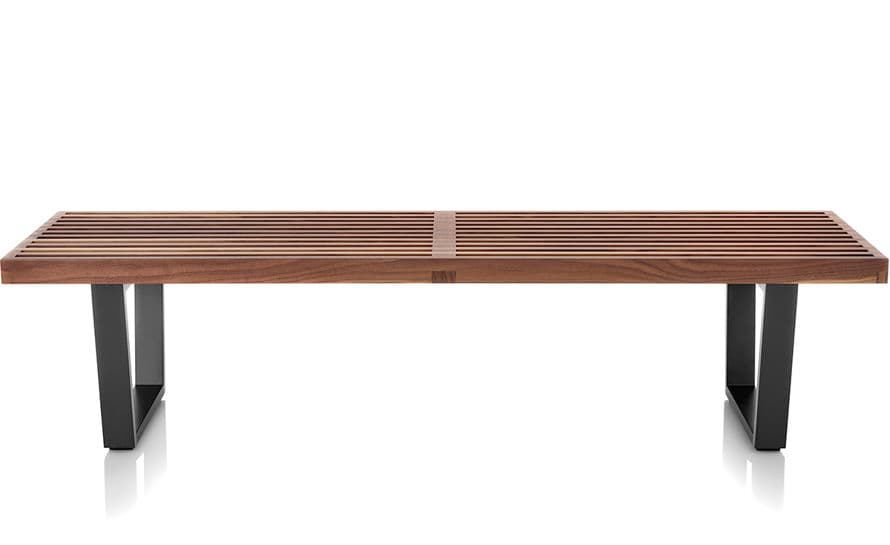 george nelson platform bench with wood base