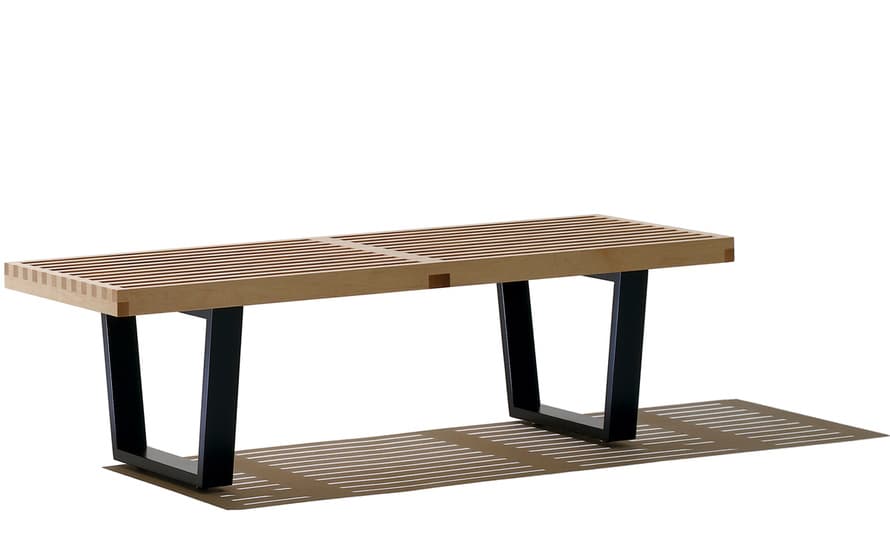 george nelson platform bench with wood base