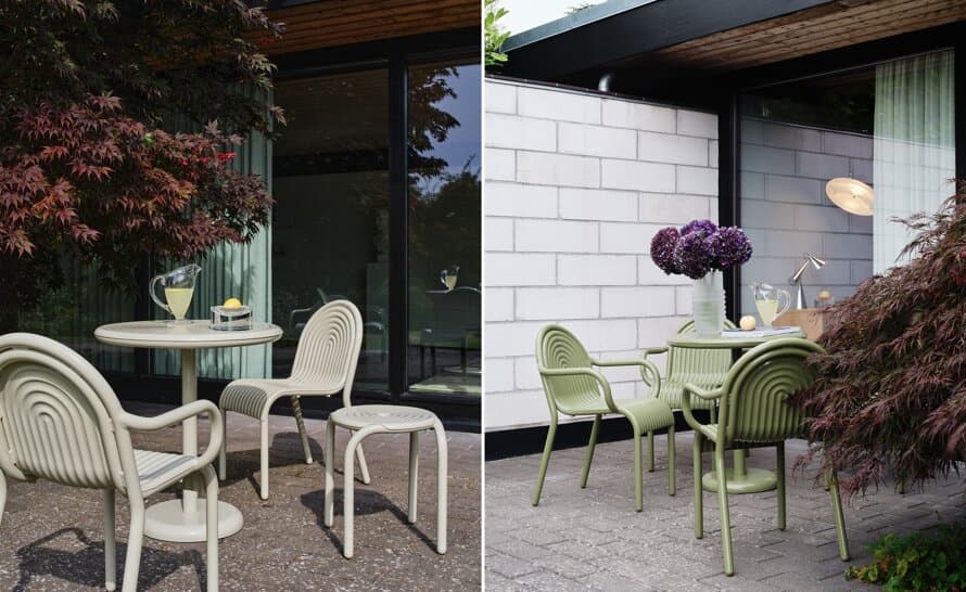 Groove Outdoor Table Round