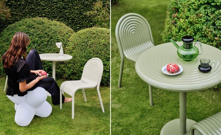 Groove Outdoor Table Round