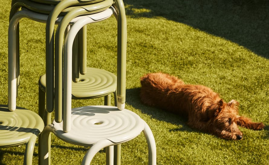 Groove Outdoor Stool Set of 2