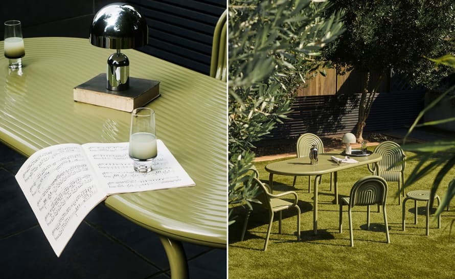 Groove Outdoor Stool Set of 2