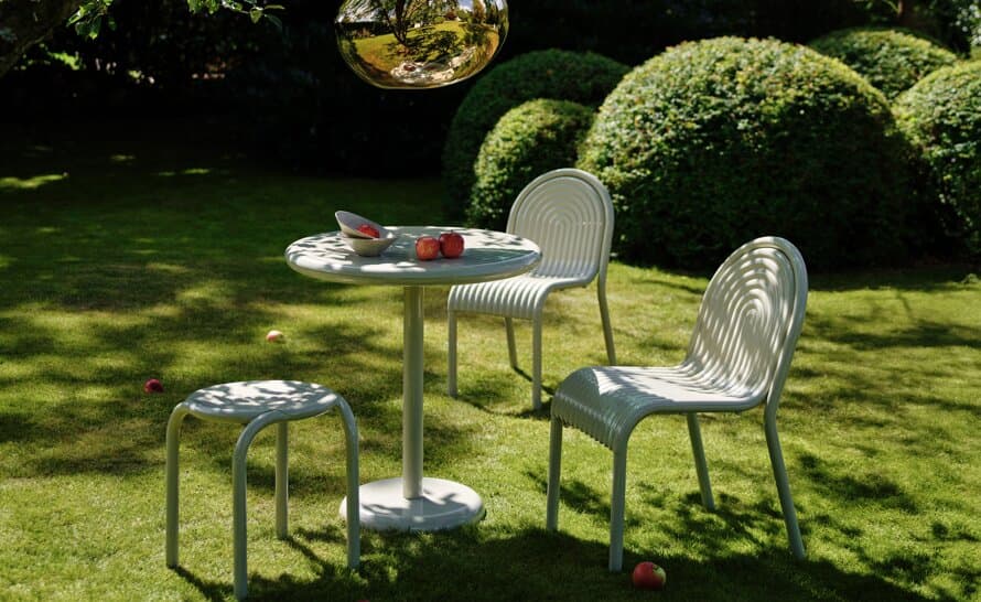 Groove Outdoor Stool Set of 2