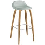 gubi 3d wood base hirek stool