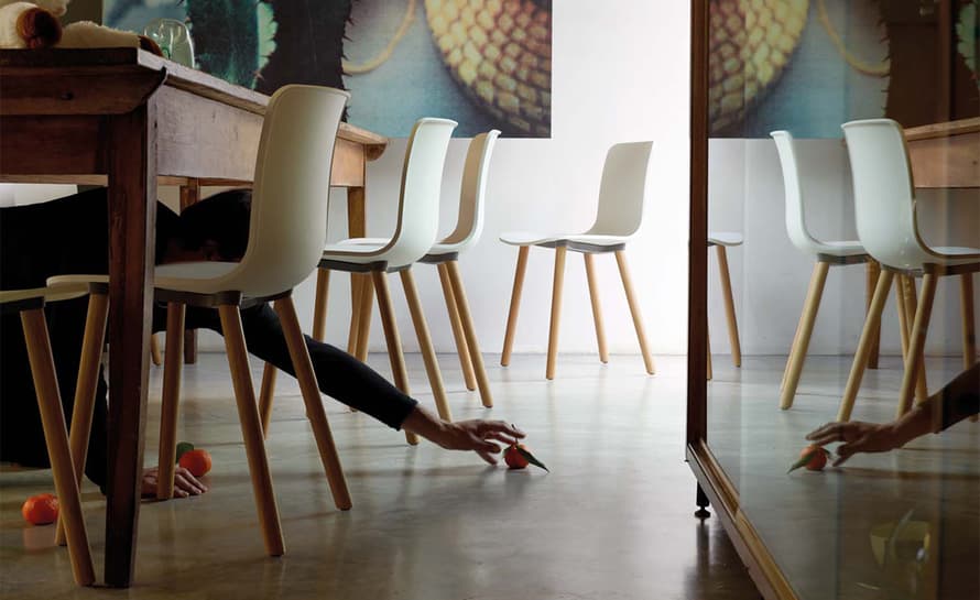 hal wood side chair – thumbnail image #4