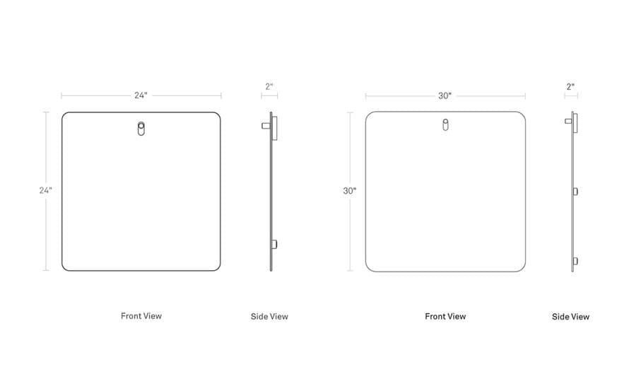 hang 1 square mirror – thumbnail image #2
