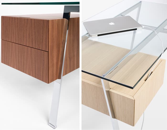 homework 1 desk with glass top