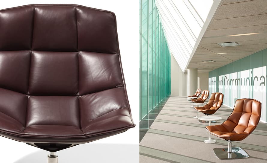 jehs+laub pedestal lounge chair