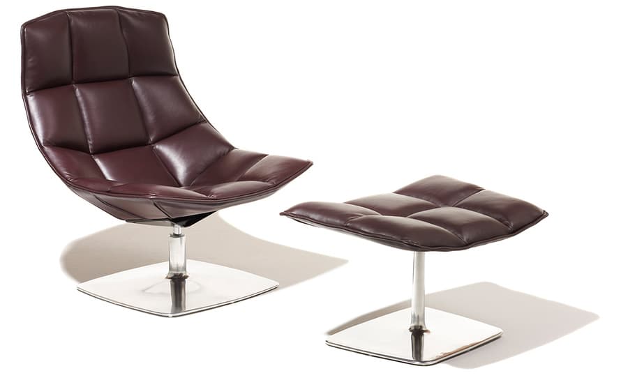 jehs+laub pedestal lounge & ottoman