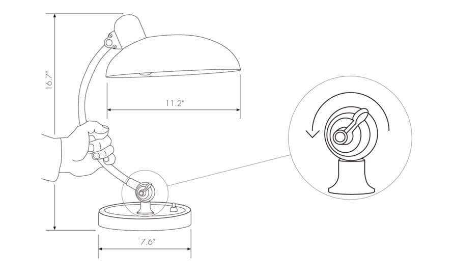 kaiser idell luxus table lamp