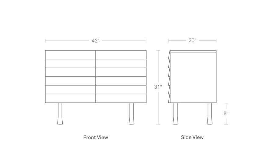 lap 2 door credenza