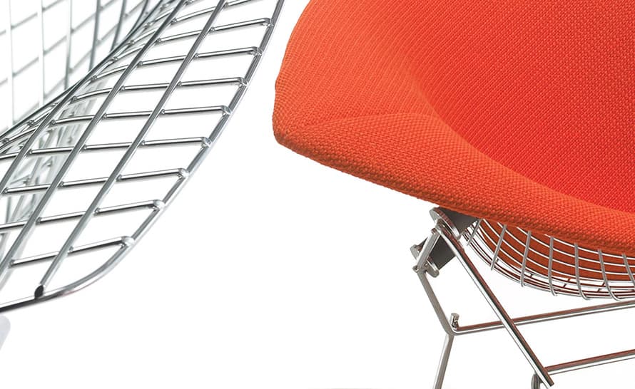 bertoia large diamond chair with full cover