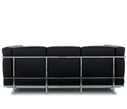 le corbusier lc2 3 seat sofa