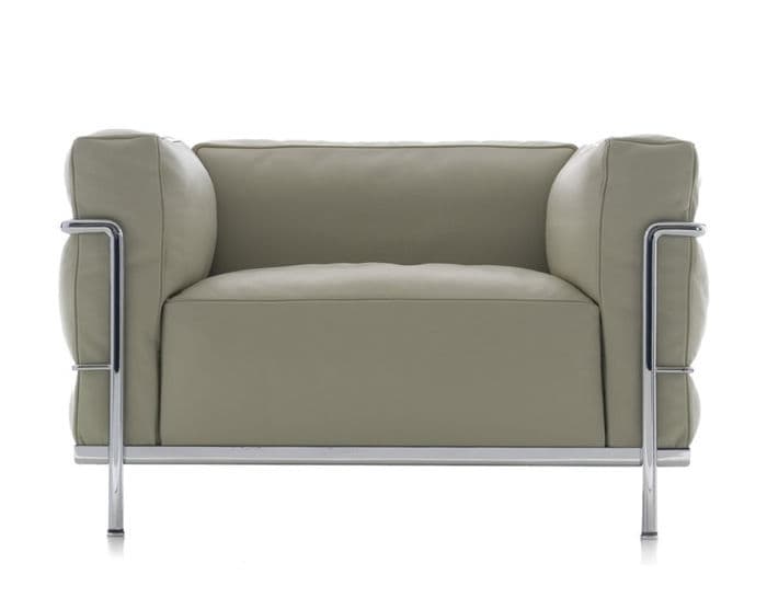 le corbusier lc3 armchair with down cushions