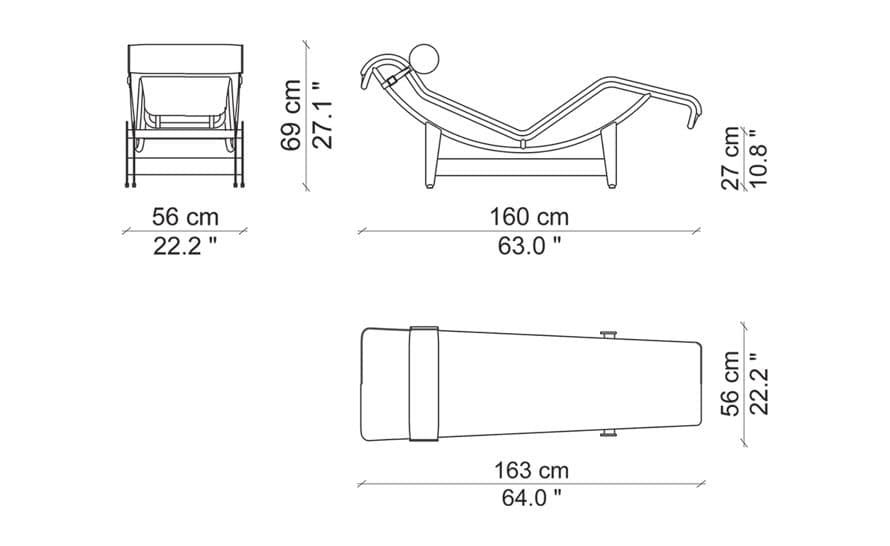 le corbusier lc4 chaise lounge