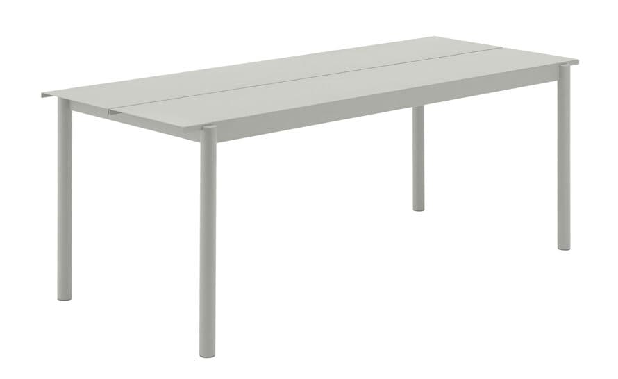linear steel table