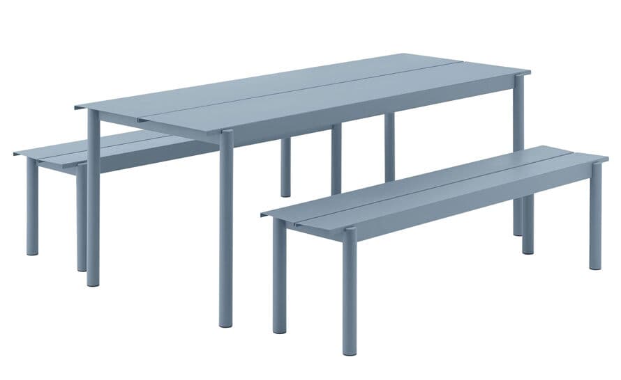 linear steel table