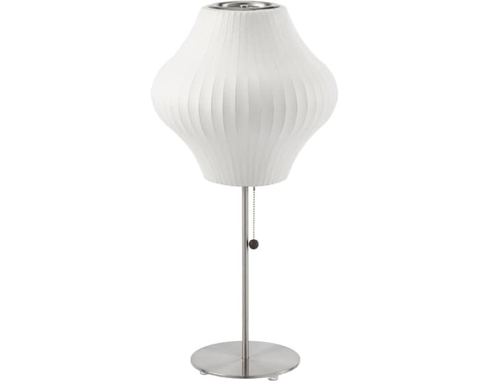 nelson lotus table lamp pear