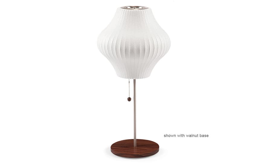 nelson lotus table lamp pear