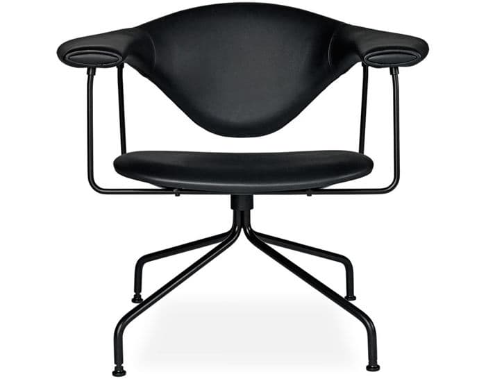 masculo swivel base lounge chair