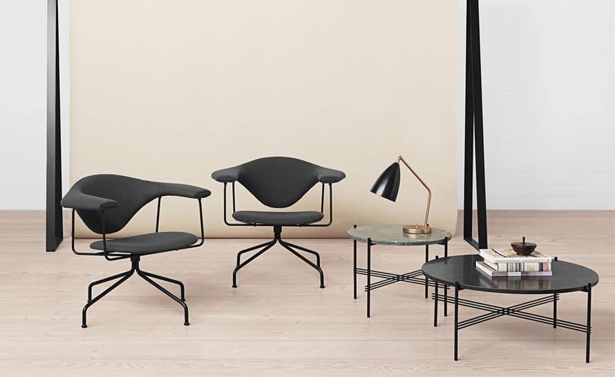 masculo swivel base lounge chair