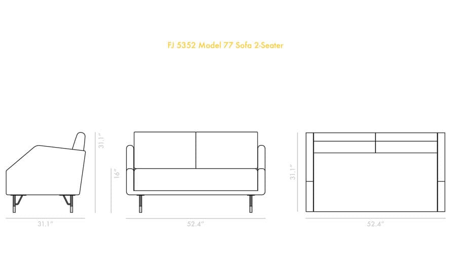 Model 77 Sofa 2 Seater