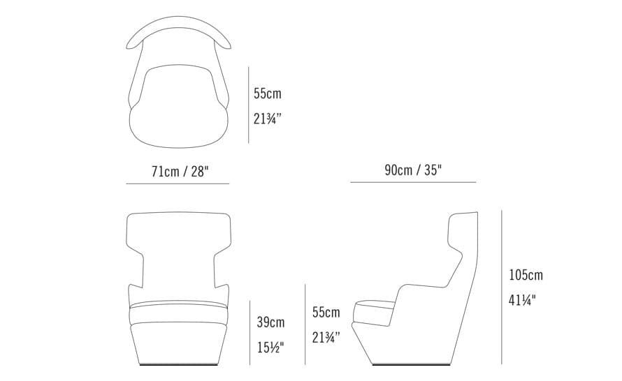 my turn swivel lounge chair – thumbnail image #8