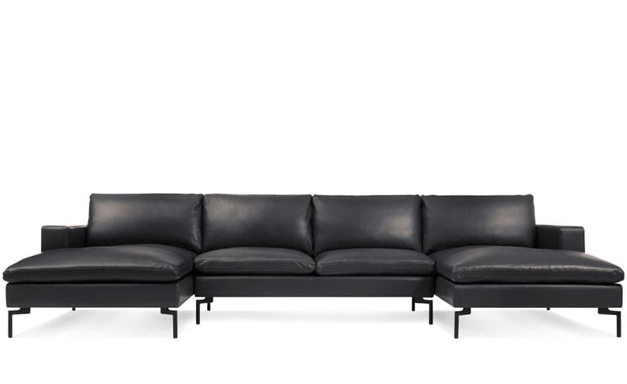new standard u shaped leather sectional sofa