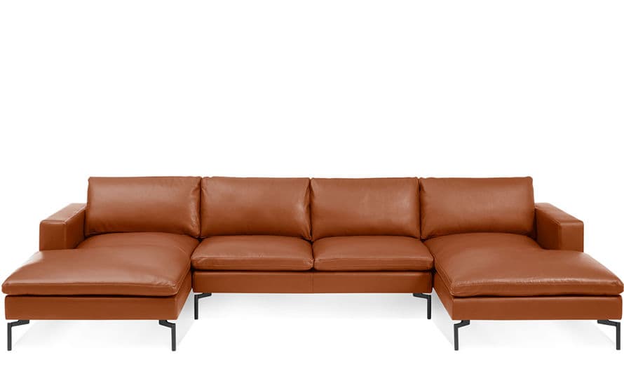 new standard u shaped leather sectional sofa