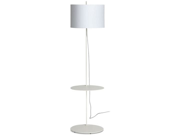 note floor lamp with table