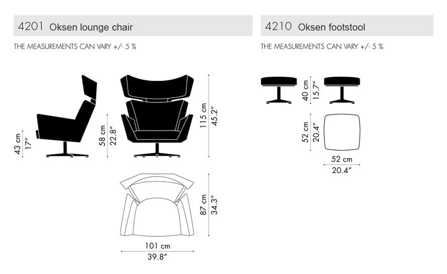 arne jacobsen oksen lounge chair