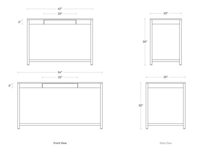 open plan desk