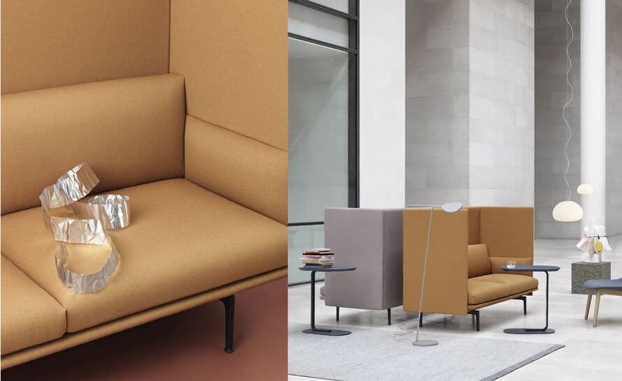 outline highback sofa 2 seater