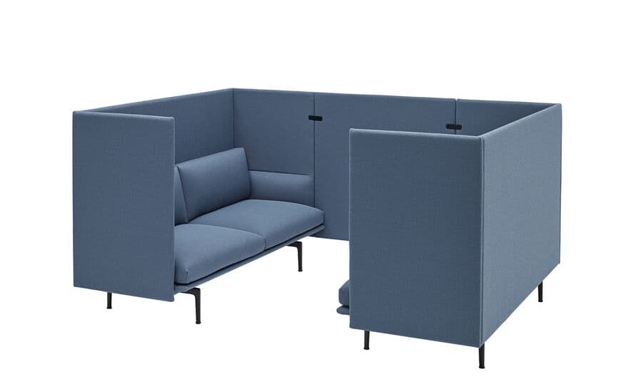 outline highback sofa 3 seater