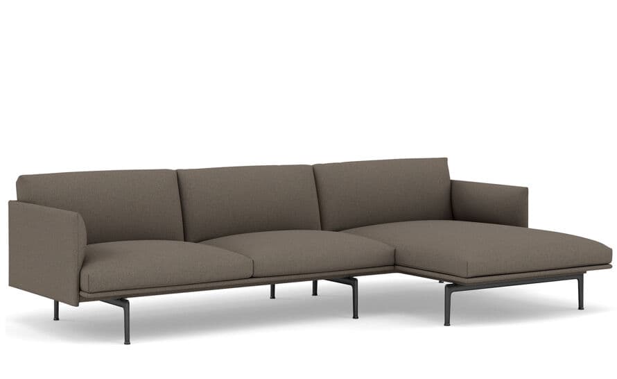 outline sofa with chaise longue