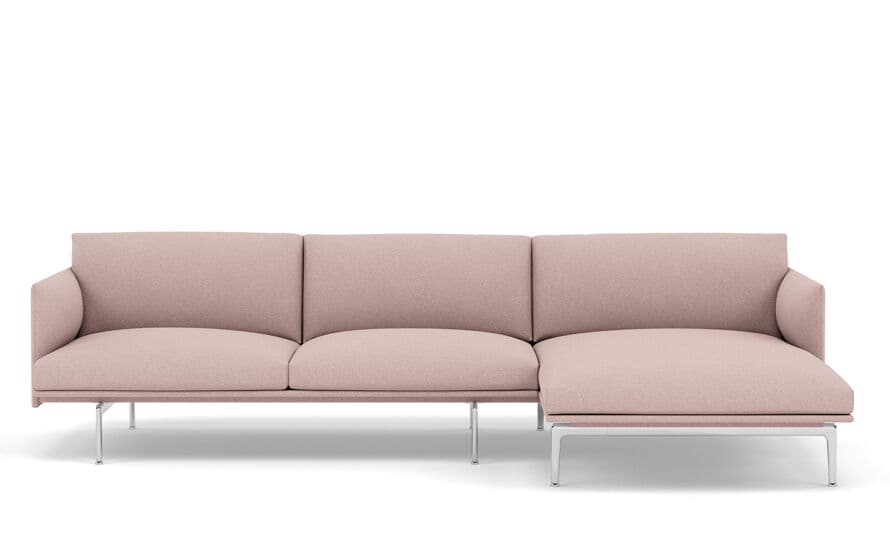 outline sofa with chaise longue