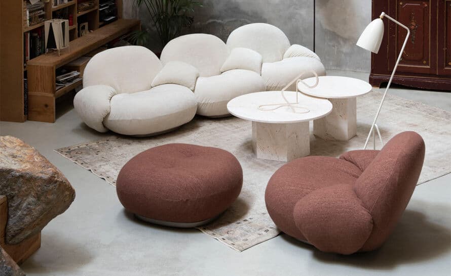 pacha 3 seat sofa with 4 armrests