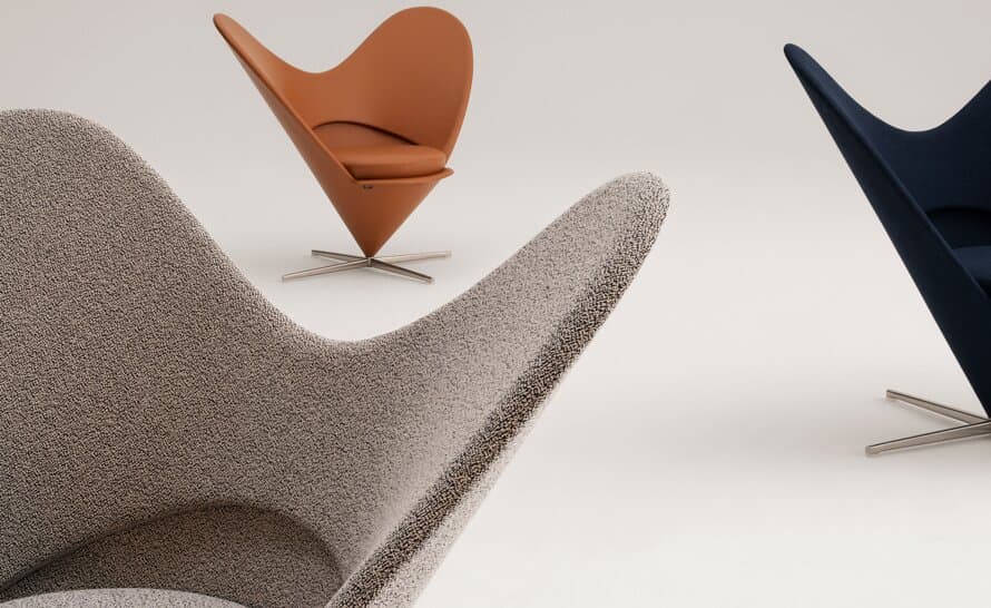 verner panton heart cone chair