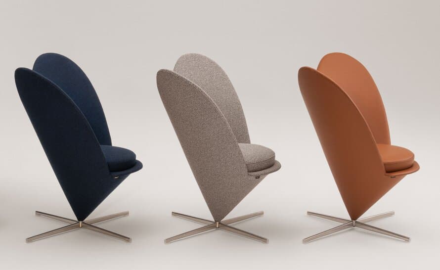verner panton heart cone chair