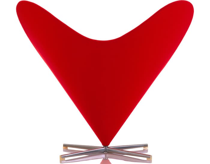 verner panton heart cone chair