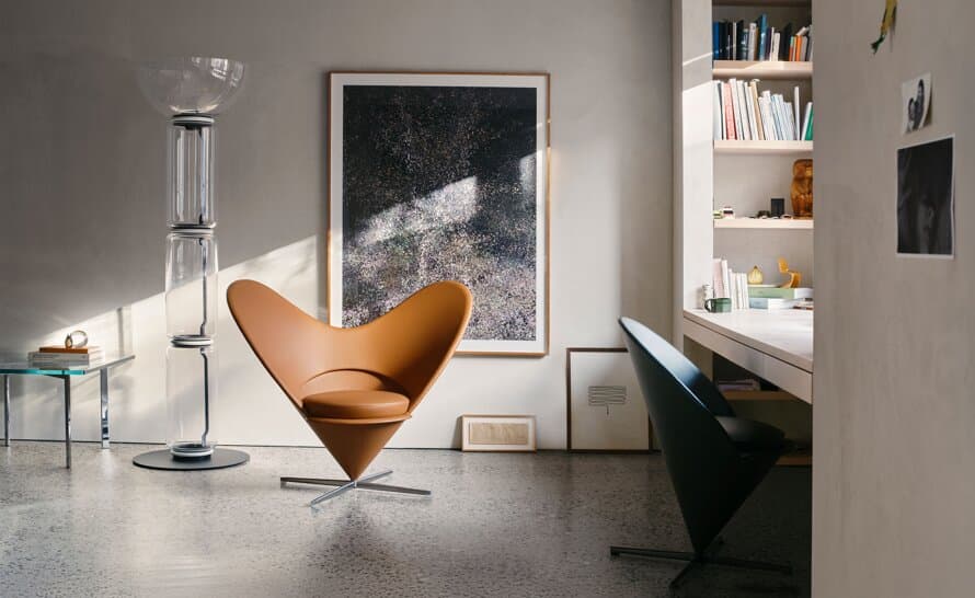 verner panton heart cone chair