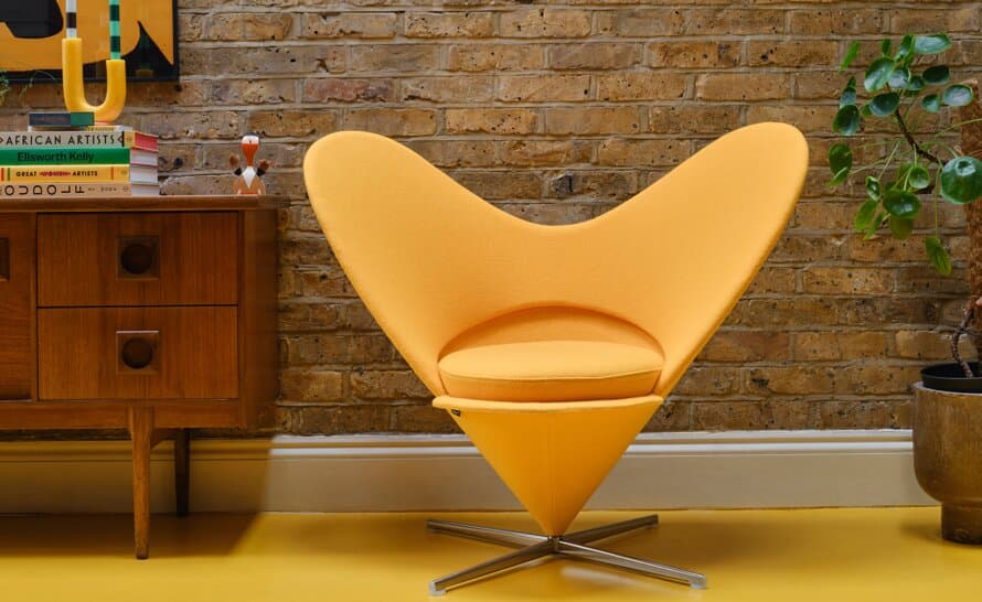 verner panton heart cone chair