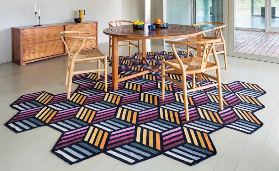 parquet hexagon rug – thumbnail image #3