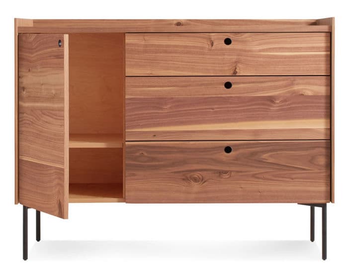 peek 1 door / 3 drawer credenza
