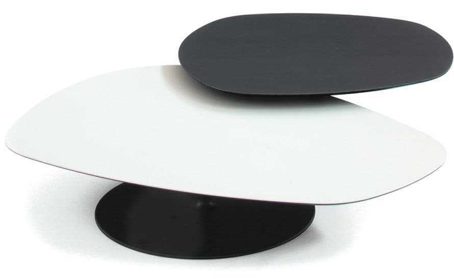 phoenix coffee table with metal base