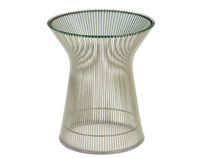 knoll platner nickel side table – thumbnail image #1