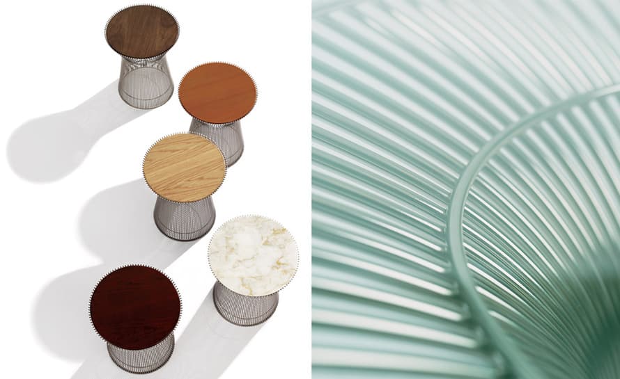knoll platner nickel side table – thumbnail image #4